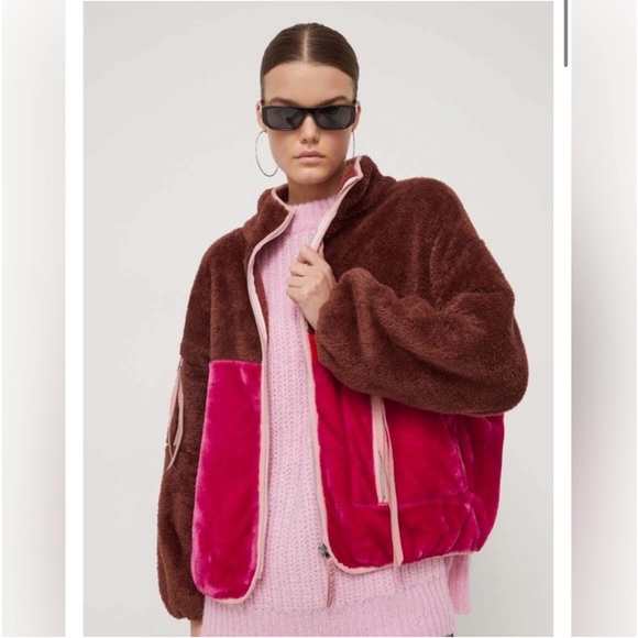 UGG Marlene Sherpa Fuzzy Fur Jacket NWT - Picture 1 of 14